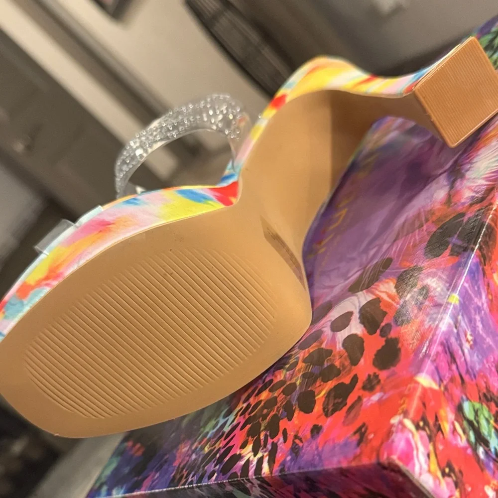 🔥Cape Robbin Risk Platform Shoes Size 9 US Rainbow Dancer Shoes🔥 BRAND NEW